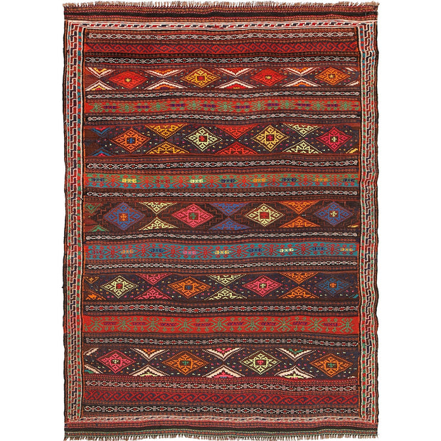 Hand Knotted Laghari Kilim 4' 6" x 6' 2" - No. AL37199