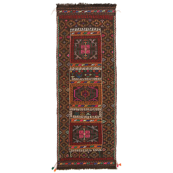 Hand Knotted Sufra Kilem Runner 2' 0" x 5' 5" - No. AL85122