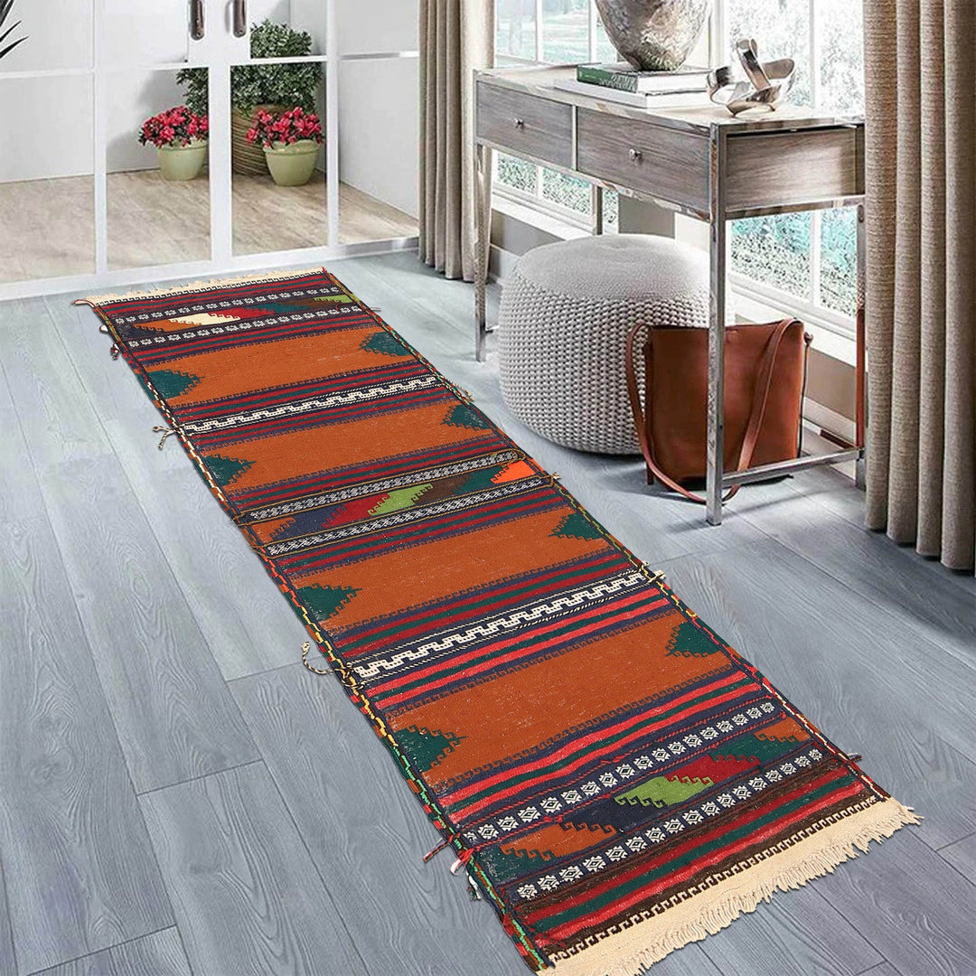 Handmade Table Sheet Kilim Runner 2' 0" x 6' 1" - No. AL15401
