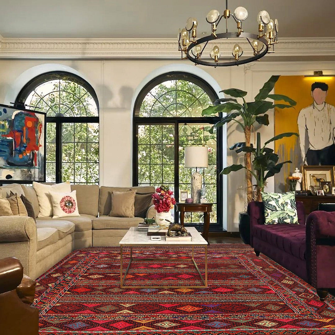 Traditional Flat Weave Kilim 5' 2" x 8' 0" - No. AL26829