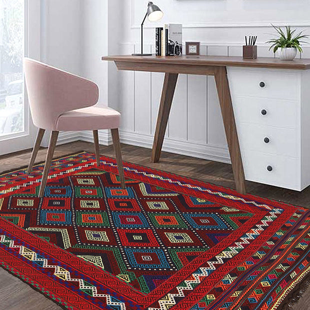 Handmade Suzani Kilim 4' 7" x 6' 4" - No. AL22553