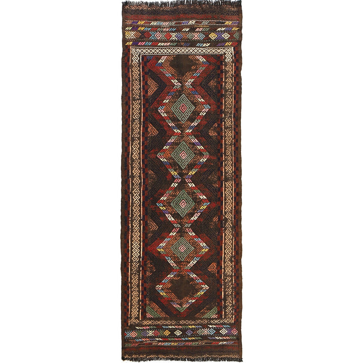 Afghan Suzani Kilim Runner 2' 0" x 6' 1" Flat-Weave