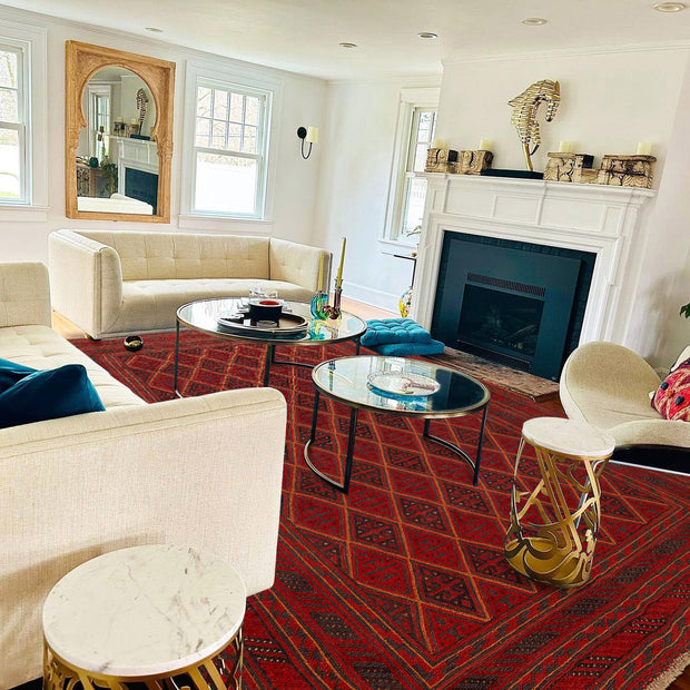 Hand Knotted Mashwani Area Rug 6' 7" x 8' 10" - No. AL32593