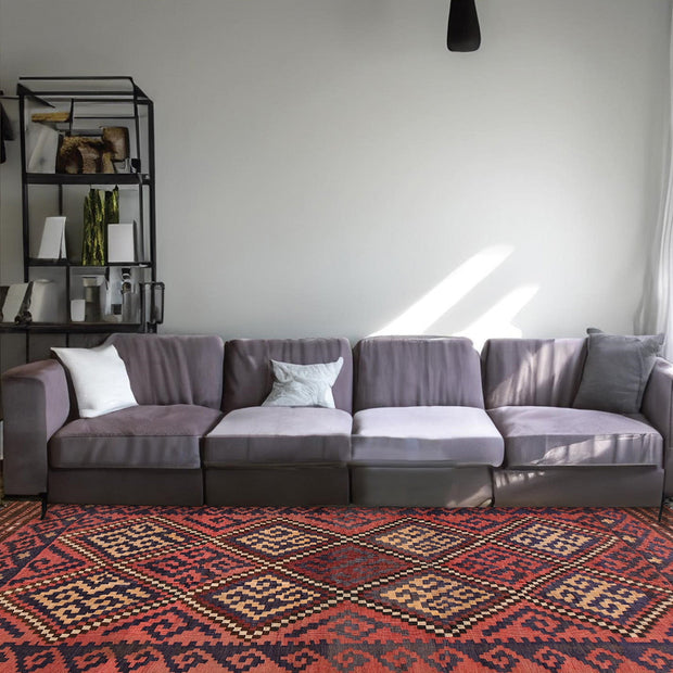 Afghan Vintage Kilim 6' 1" x 9' 2" - No. AL56702