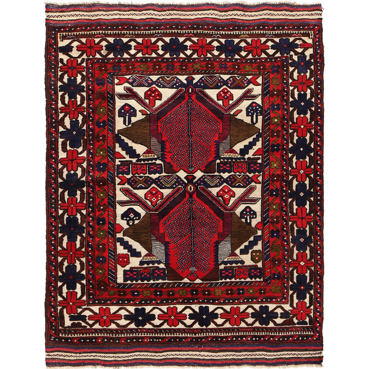 Handmade Barjista Kilim Rug 4' 6" x 6' 0" - No. AL60271