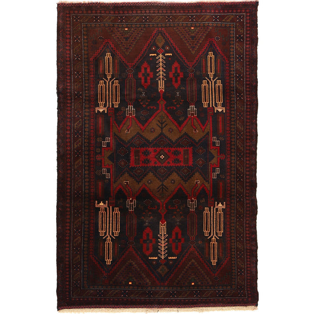 Handmade Baluchi Rug 4' 4" x 6' 8" - No. AL12664