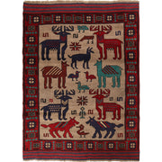 Hand Made Animal Pictorial Area Carpet 4' 6" x 6' 1" - No. AL54939
