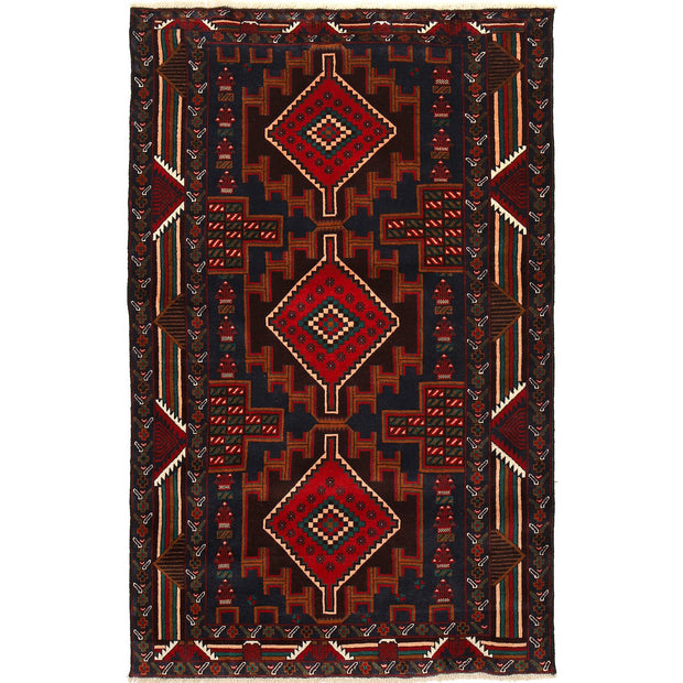 Traditional Baloch Rug 3' 10" x 6' 3" - No. AL57335