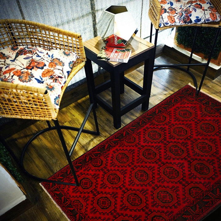 Red Color Baluchi Rug 4' 4" x 6' 10" - No. AL48678