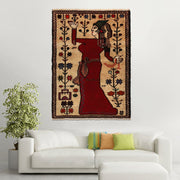 Handmade Picture Area Rug 2' 9" x 3' 10" - No. AL76686