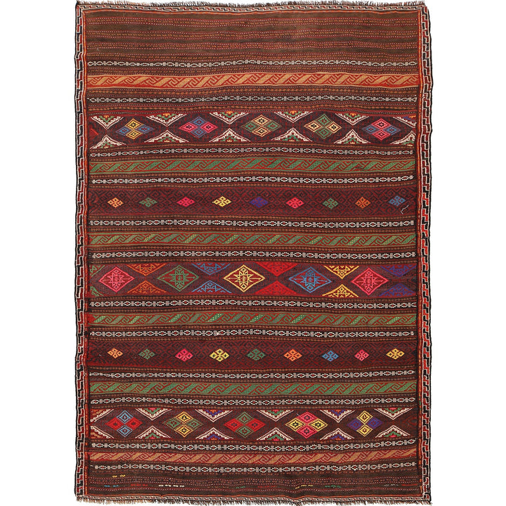 Traditional Flat Weave Kilim 5' 1" x 7' 8" - No. AL31577