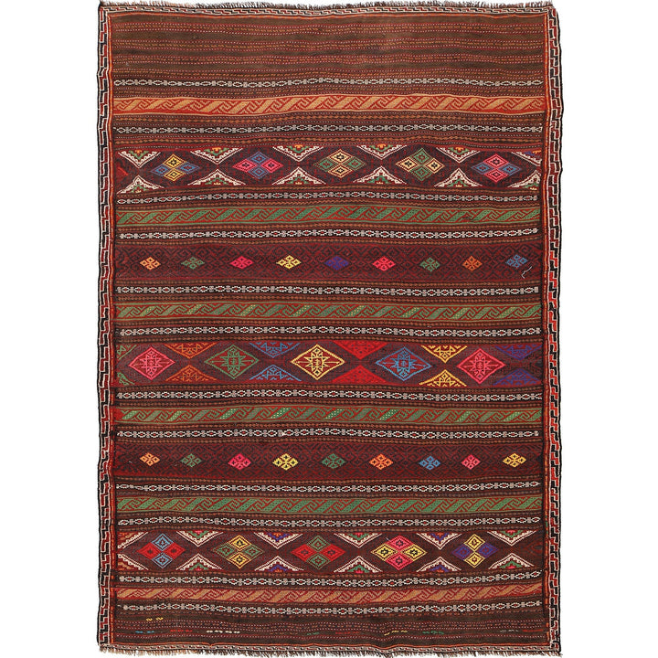 Traditional Flat Weave Kilim 5' 1" x 7' 8" - No. AL88919