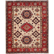 Handmade Kazak Area Rug 5' 1" x 6' 3" - No. AL74430