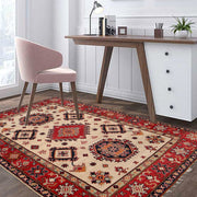 Handmade Kazak Area Rug 5' 1" x 6' 3" - No. AL74430