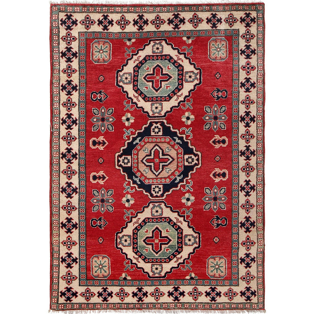 Hand knotted Kazak Rugs 4' 0" x 5' 9" - No. AL19950