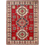 Hand knotted Kazak Carpet 4' 1" x 5' 10" - No. AL14859