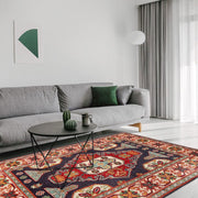 Hand Knotted Kazak Oriental Rug 3' 3" x 4' 11" - No. AL34699