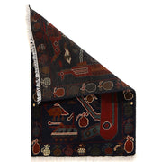 Authentic Afghan War Area Rug 2' 0" x 2' 11" - No. AL21056