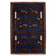 Handmade Afghan War Area Rug 1' 11" x 2' 10" - No. AL51269