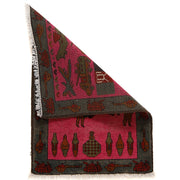 Pink Color War Rug 2' 0" x 2' 10" - No. AL99817