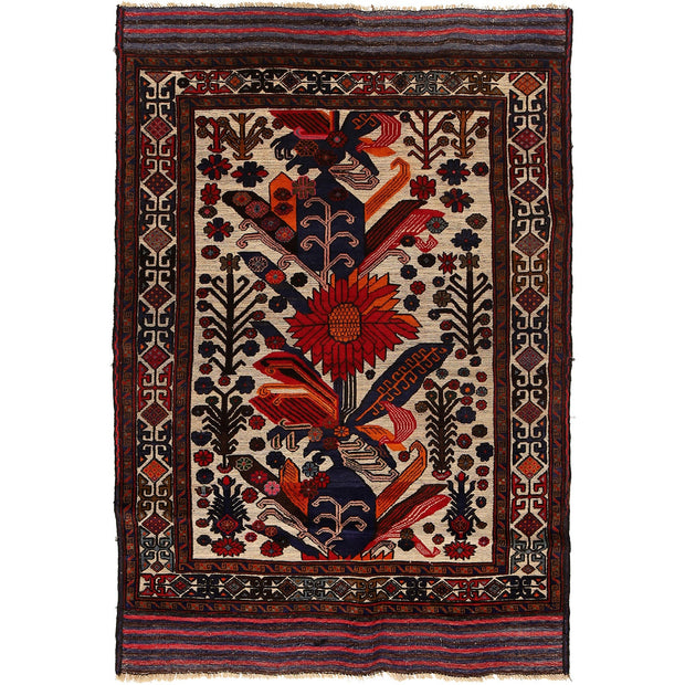Handmade Barjista Kilim Rug 3' 10" x 6' 1" - No. AL57733