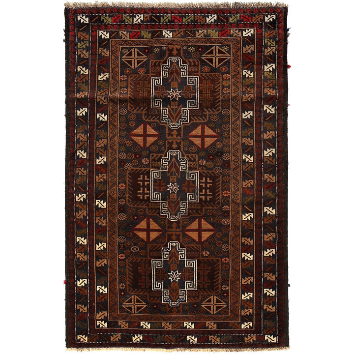 Handmade Baluchi Rug 4' 0" x 6' 1" - No. AL98627