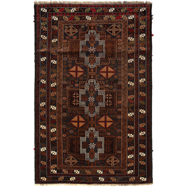 Handmade Baluchi Rug 4' 0" x 6' 1" - No. AL98627