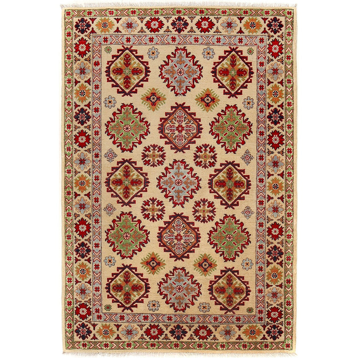 Handmade Kazak Area Rug 4' 0" x 6' 0" - No. AL30271