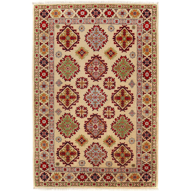 Handmade Kazak Area Rug 4' 0" x 6' 0" - No. AL30271