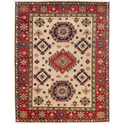 Ivory Color Kazak Rug 5' 0" x 6' 5" - No. AL77277