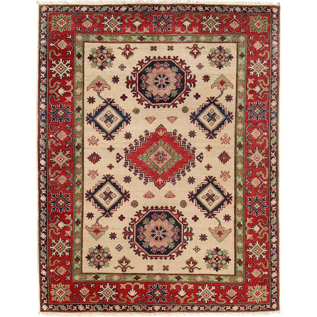 Ivory Color Kazak Rug 5' 0" x 6' 5" - No. AL77277