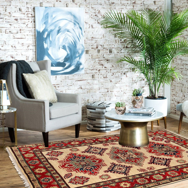 Hand knotted Kazak Rugs 3' 6" x 4' 6" - No. AL42834