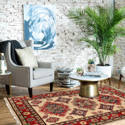 Hand knotted Kazak Rugs 3' 6" x 4' 6" - No. AL42834