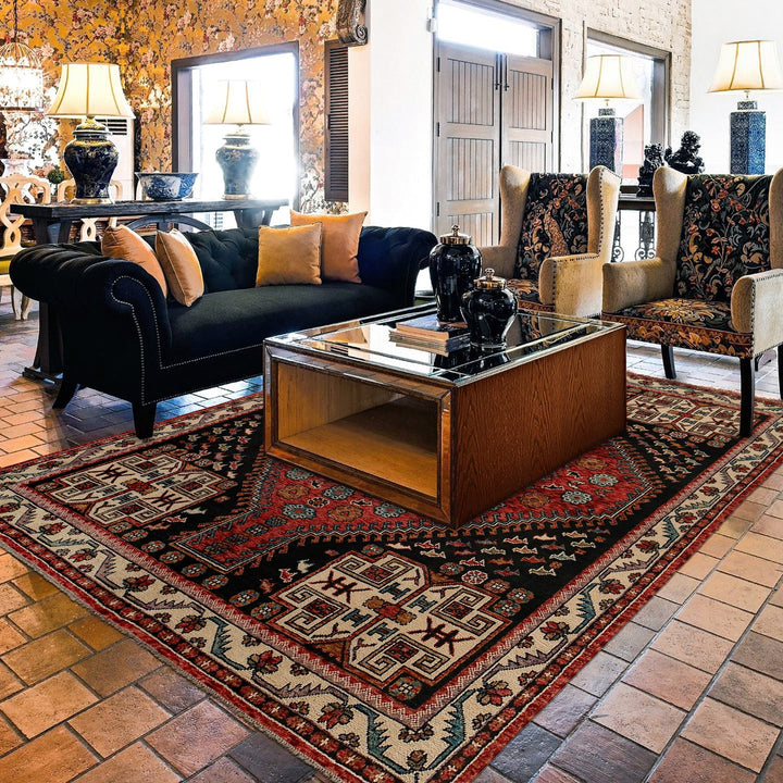 Black Color Shiraz Carpet 8' 4" x 9' 9" - No. AL66595