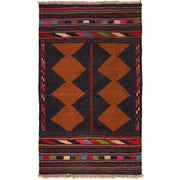 Handmade Table Sheet Kilim Runner 3' 1" x 5' 1" - No. AL74267