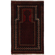 Red Color Prayer Rug 3' 1" x 5' 3" - No. AL62113