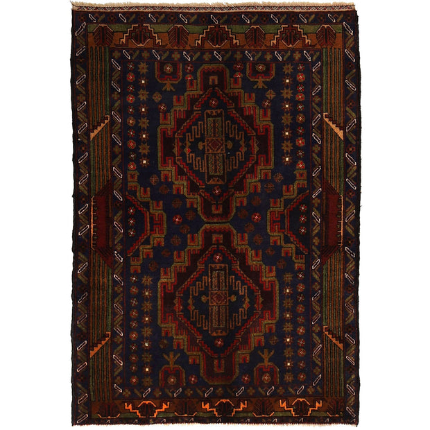 Baluch Small Size Rug 3' 3" x 4' 9" - No. AL49868
