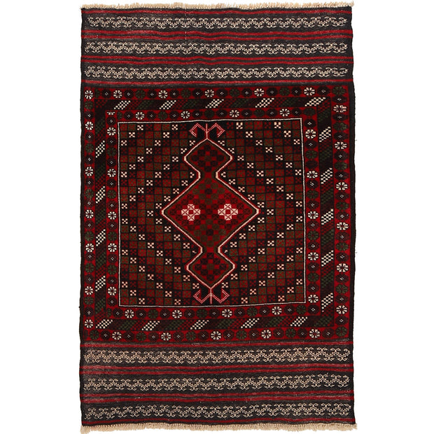 Brown Color Baluchi Rug 2' 11" x 4' 9" - No. AL80169