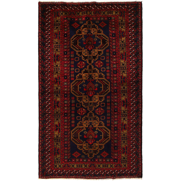 Handmade Baluchi Rug 4' 0" x 6' 9" - No. AL57918