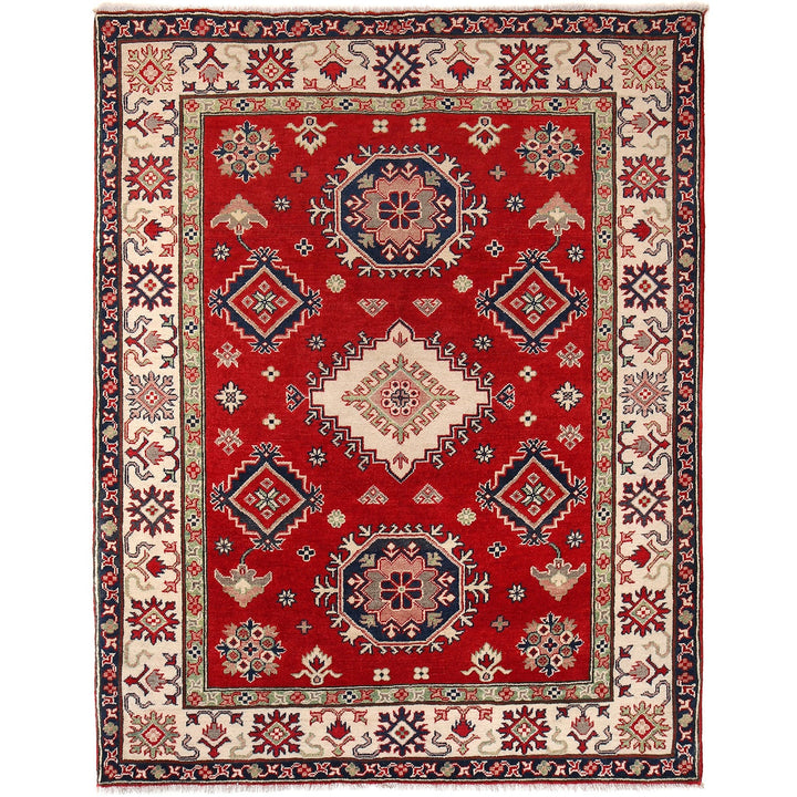 Hand knotted Kazak Carpet 5' 1" x 6' 7" - No. AL25308