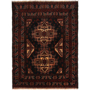Hand Knotted Baluchi Rug 3' 11" x 5' 3" - No. AL70548