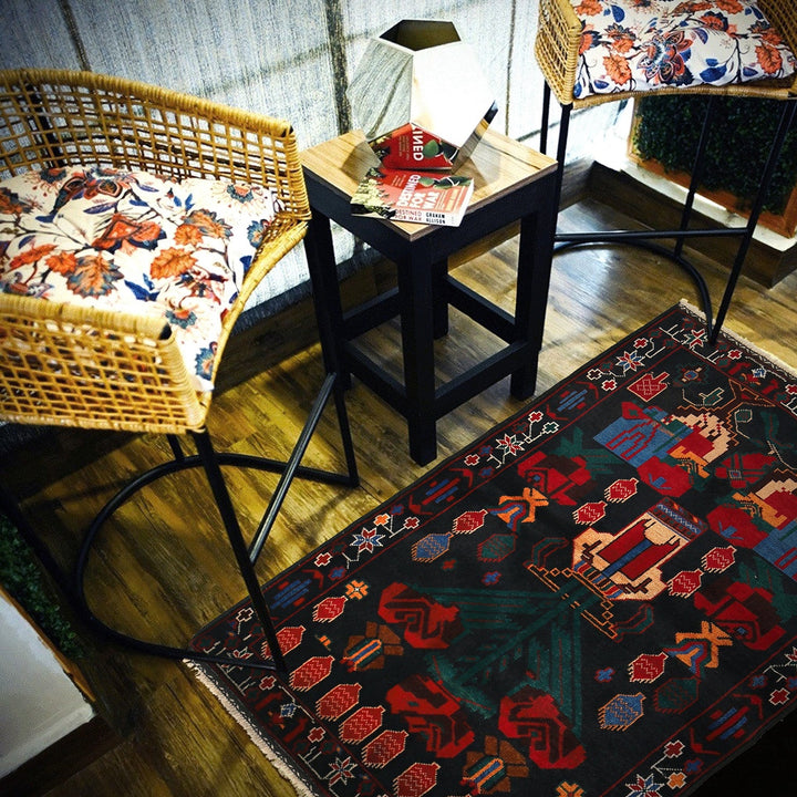 Handmade Balochi Rug 3' 0" x 4' 9" - No. AL26084