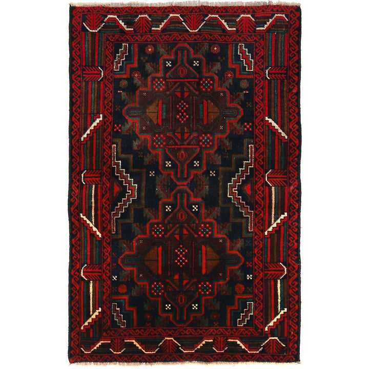 Handmade Balochi Rug 2' 11" x 4' 6" - No. AL75713