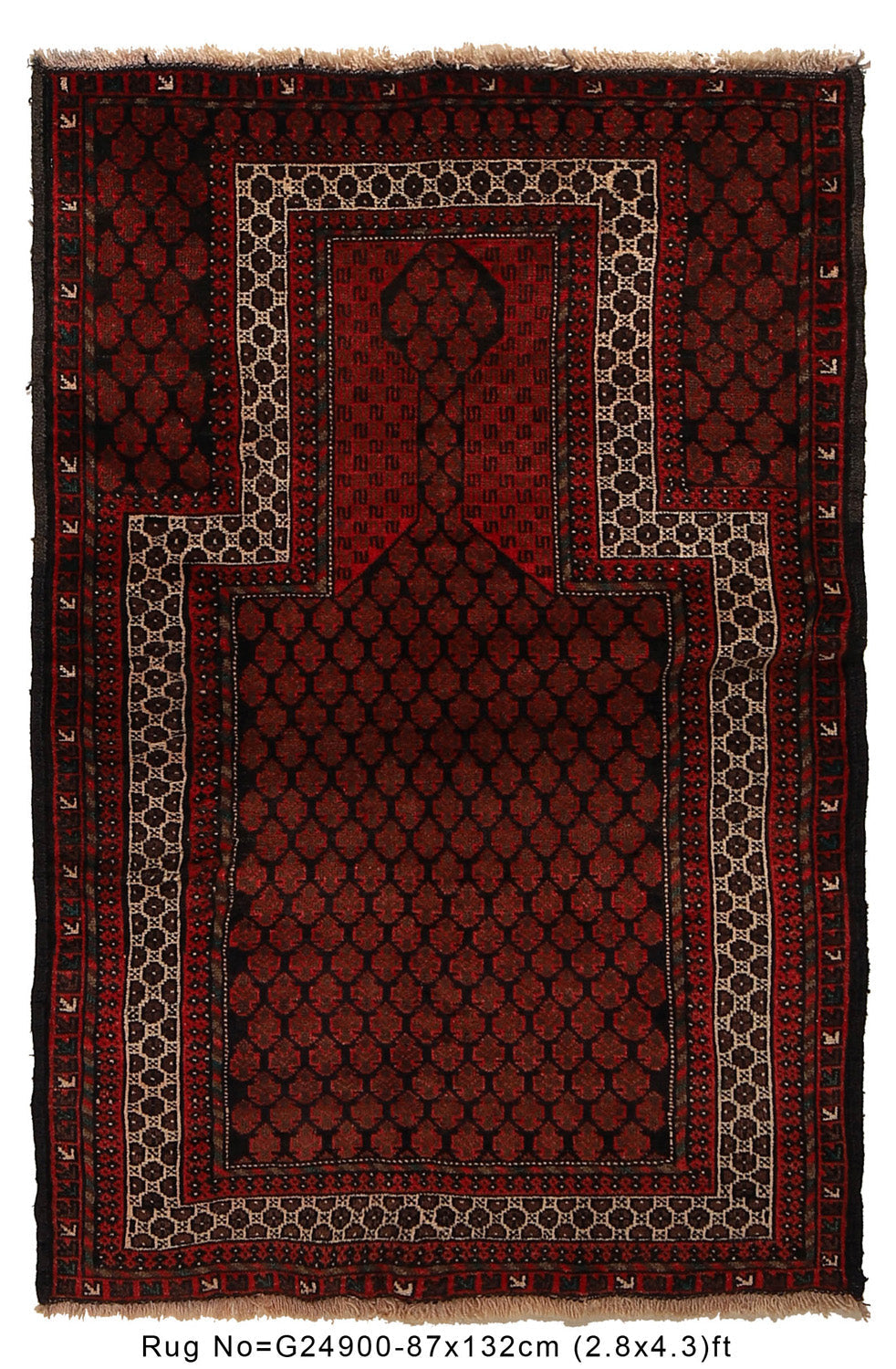 Fine Quality Prayer Rug 2' 10" x 4' 4" - No. AL46501