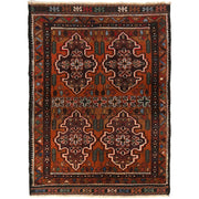 Brown Color Baluchi Rug 2' 10" x 4' 0" - No. AL59049