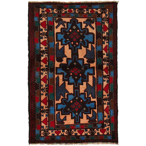 Baluch Small Size Rug 2' 11" x 4' 10" - No. AL52969