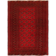 Firebrick Bokhara Rug 4' 1" x 5' 7" - No. AL19627