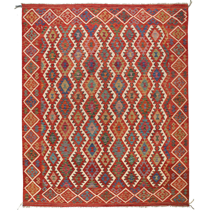 Hand Knotted Flatweave Kilim 8' 5" x 9' 11" - No. AL32528