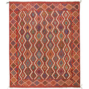Hand Knotted Flatweave Kilim 8' 5" x 9' 11" - No. AL32528