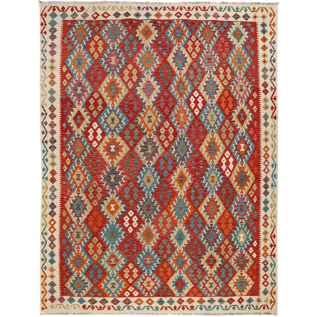 Handmade Turkish Design Wool Kilim 8' 4" x 11' 2" - No. AL39705